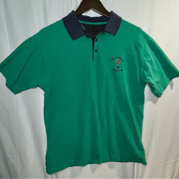 Vintage St Andrews The Old Course Polo Men's Embroidered logo Grampacore Cottage - Picture 2 of 6